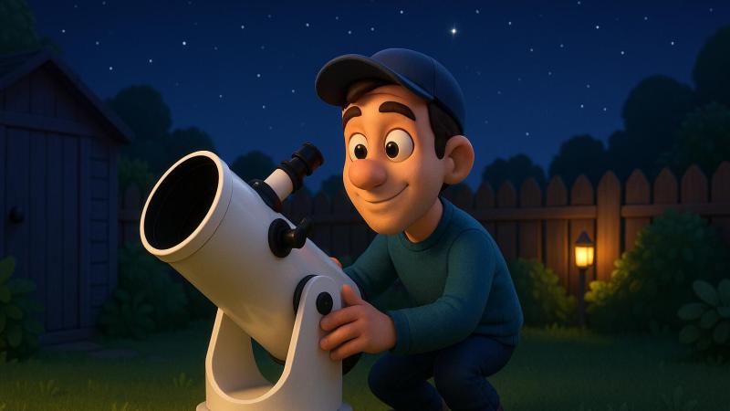 Image 3D d'un homme et son Dobson